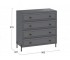Комод «Пандора» - 414.004.000 Серый графит, Графит матовый