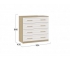 Комод «Сэнди» - 211.001.000 Вяз благородный, Белый