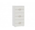 Комод «Стелла» - 402.04 Белый холст, Белый Жемчуг