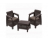 Комплект на балкон Yalta Balcony Set шоколадный