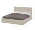 Кровать двойная №4 1600 мм мягкая бежевый