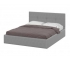 Кровать двойная №4 1600 мм мягкая серый