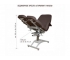 Кресло педикюрное Гармония-1 Maxi гидравлика стандарт шоколадный