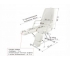 Кресло педикюрное Усиленное Анатомическая белый