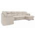 Диван угловой большой П-образный Квин 6 без механизма Ultra Sand