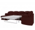 Диван угловой большой П-образный Квин 6 Newtone wine
