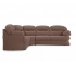 Угловой диван Квин 6 Ultra Cocoa без механизма левый