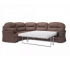 Угловой диван Квин 6 Ultra Chocolate левый