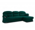 Угловой диван малый Квин 6 без механизма ultra forest