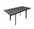 Стол раздвижной Лэнд черный камень/черный