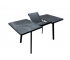 Стол раздвижной Лэнд черный камень/черный