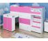 Кровать-чердак Малыш 1600 Винтерберг, розовый