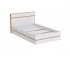 Кровать 1200 мм МС Аркон Белый/Дуб Вотан