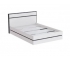 Кровать 1400 мм МС Аркон Белый/Бетон Темный