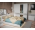Спальня Софи Белый/Бетон Светлый