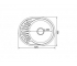 Мойка овал 57х45 (0,6) прав вып 3 1/2 Mixline