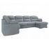 Диван угловой большой П-образный Квин 6 без механизма Newtone aqua blue