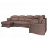 Диван угловой большой П-образный Квин 6 без механизма Ultra Chocolate