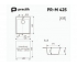 Мойка Practik PR-M 425-004 черный оникс