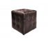 Пуф коричневый кожзам Dark Brown