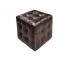 Пуф коричневый кожзам Dark Brown