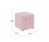 Пуф Тип 1 Велюр пудровый
