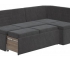 Скамья угловая «Лондон» со спальным местом Исп.2 Дуб Сонома трюфель, Микровелюр Wellmart Graphite