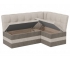Скамья угловая «Оскар» исп. 2 Микровелюр Wellmart Dark Beige, Latte