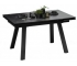 Стол обеденный «Дэкстон» тип 1 Черный муар, Керамика матовая черный мрамор