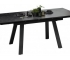 Стол обеденный «Дэкстон» тип 1 Черный муар, Керамика матовая черный мрамор