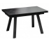 Стол обеденный «Дэкстон» тип 1 Черный муар, Керамика матовая черный мрамор
