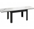 Стол раздвижной «Хьюстон» тип 2 Черный, Белый мрамор