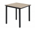 Стол Трио 800*800 мм Дуб каньон/черные опоры