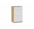 Тумба комбинированная «Хилтон» Исп.2.1 - 303.006.000 Дуб Крафт золотой, Белый матовый