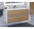Тумба с раковиной Uperwood Barsa 100 см раковина белая-тумба белая/дуб сонома