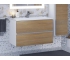 Тумба с раковиной Uperwood Barsa 80 см раковина белая-тумба белая/дуб сонома