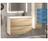 Тумба с раковиной Uperwood Barsa 80 см раковина белая-тумба белая/дуб сонома