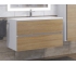 Тумба с раковиной Uperwood Barsa 90 см раковина белая-тумба белая/дуб сонома