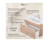 Тумба с раковиной Uperwood Eva Крафт Табачный 75 см