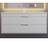 Тумба с раковиной Uperwood Modul матовая белая 100 см
