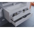 Тумба с раковиной Uperwood Modul матовая белая 100 см