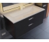 Тумба с раковиной Uperwood Modul матовая черная 100 см