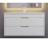 Тумба с раковиной Uperwood Modul матовая белая 80 см
