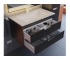 Тумба с раковиной Uperwood Modul матовая черная 80 см