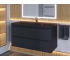 Тумба с раковиной Uperwood Tanos-Classic Quartz черная/уголь 100 см