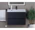 Тумба с раковиной Uperwood Tanos матовая черная 70 см