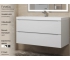 Тумба с раковиной Uperwood Tanos матовая белая 100 см