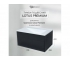 Тумба с раковиной Uperwood Lotus Premium черная 80 см