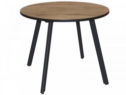 Стол Нераздвижной Лофт-2 900 мм Дуб вотан/опоры черные