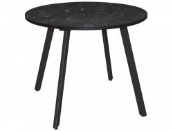 Стол Нераздвижной Лофт-2 900 мм Мрамор кунгур/опоры черные